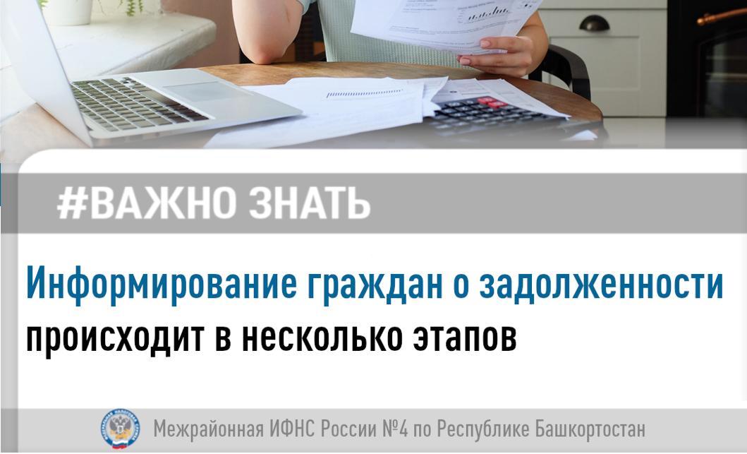 Порядок информирования граждан о наличии задолженности 