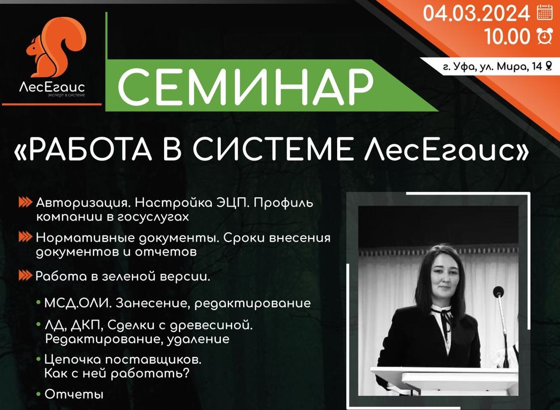Предпринимателей Уфы научат работать в системе "ЛесЕгаис"